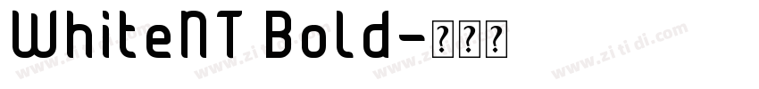 WhiteNT Bold字体转换